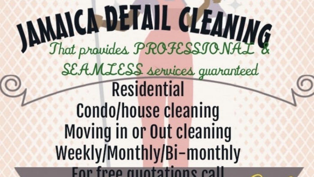 A poster advertising the cleaning service.